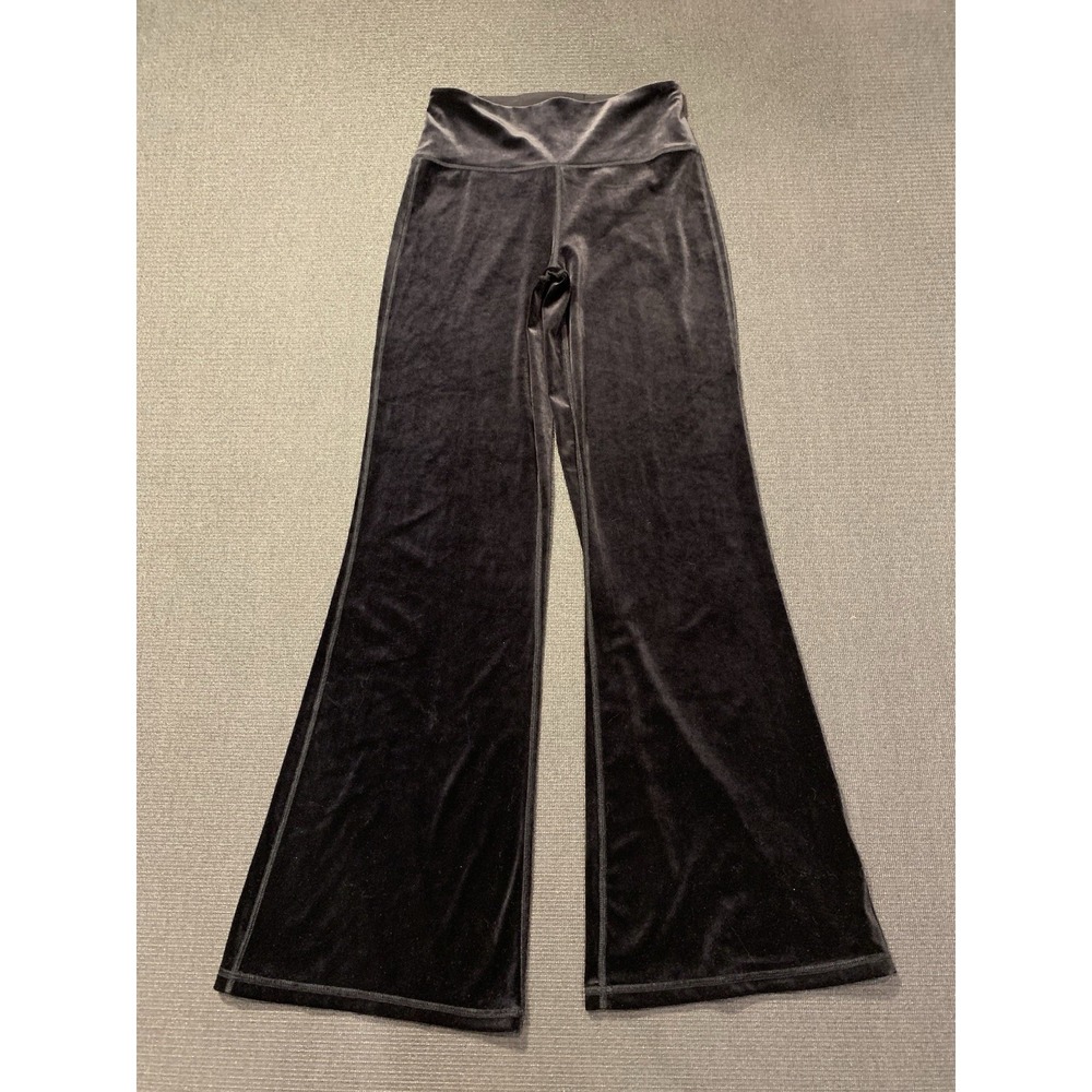 Athleta Elation Velvet Flair Pants Black Size Small